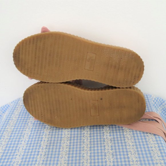 Puma Fenty Pink Bow Creepers With Laces 8 - Picture 5 of 5